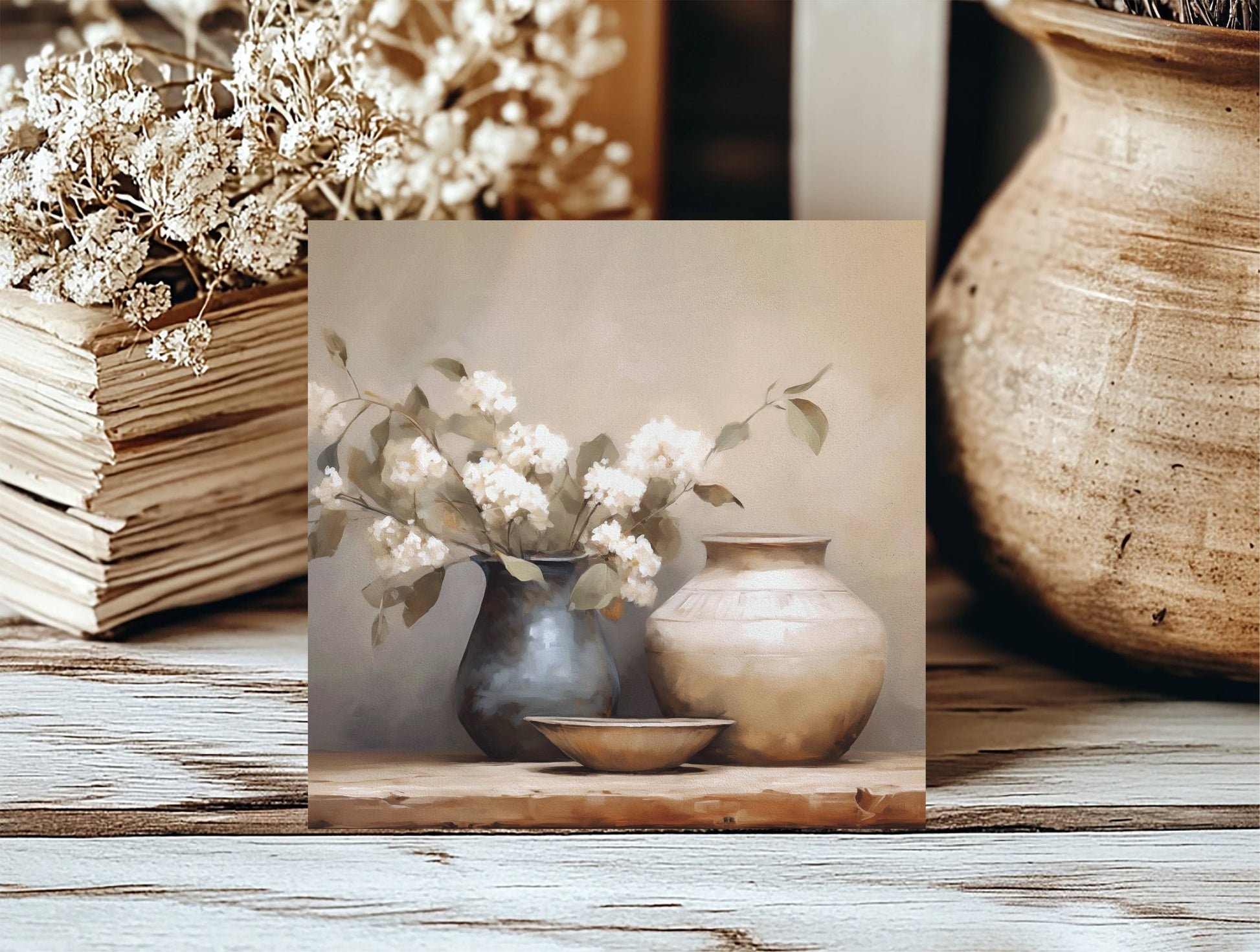 Still Life Insert, Feathered Farmhouse