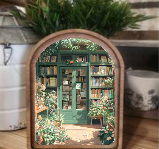 Top Book Store Framed Arch, Feathered Farmhouse