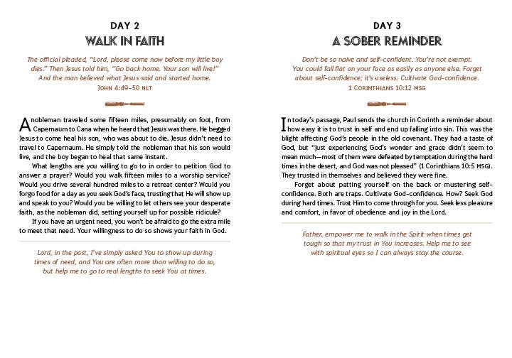 God's Word for Guys : 3-Minute Daily Devotions, Feathered Farmhouse