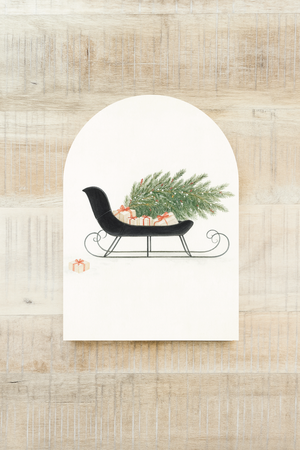 Christmas Sleigh Arch, Feathered Farmhouse