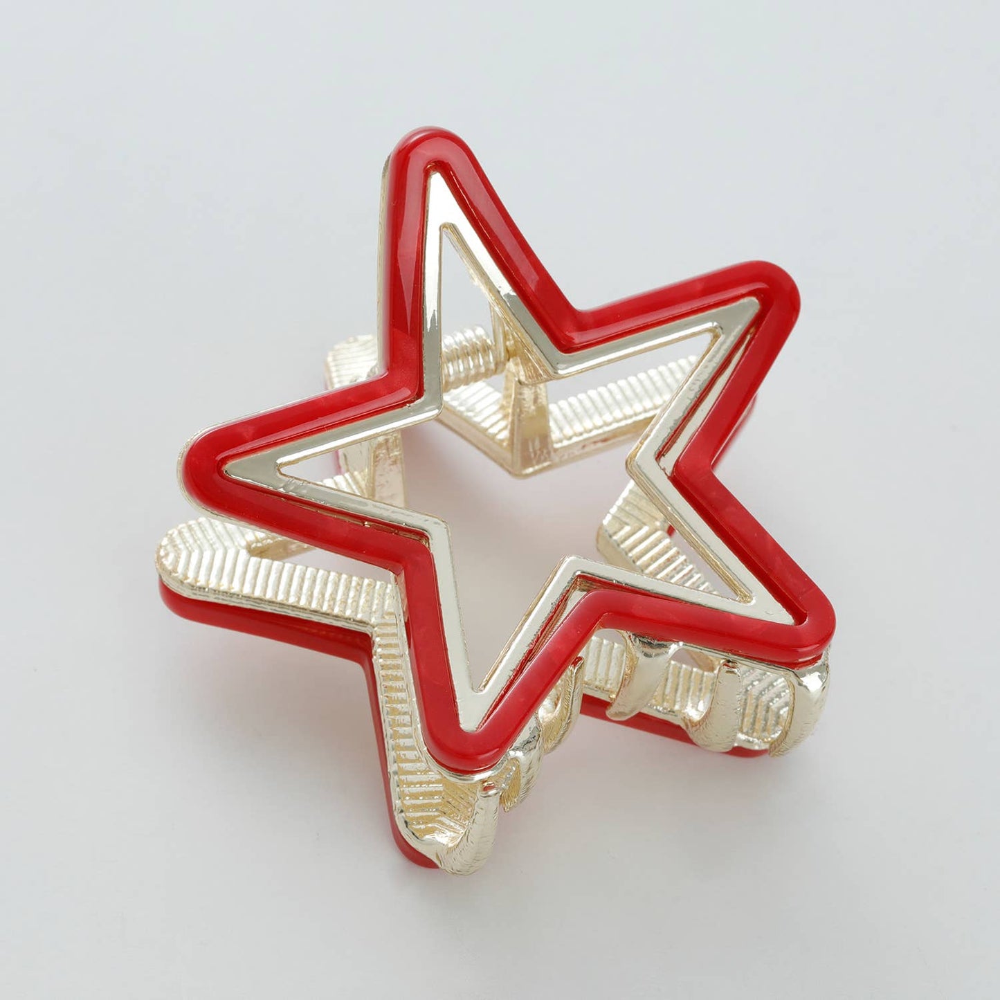 Americana Star Metal Claw Clip, Feathered Farmhouse