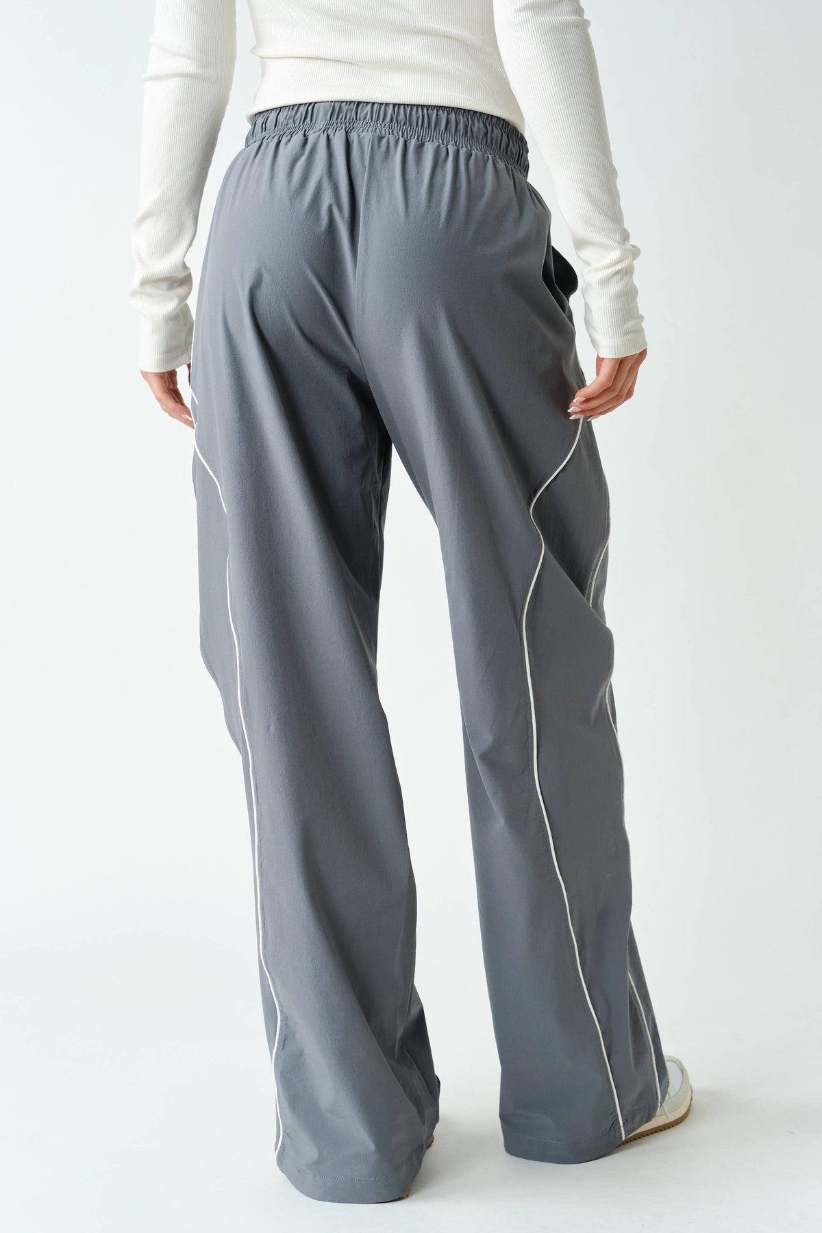 Graphite Kailey Curved Classic Track Pants, Feathered Farmhouse