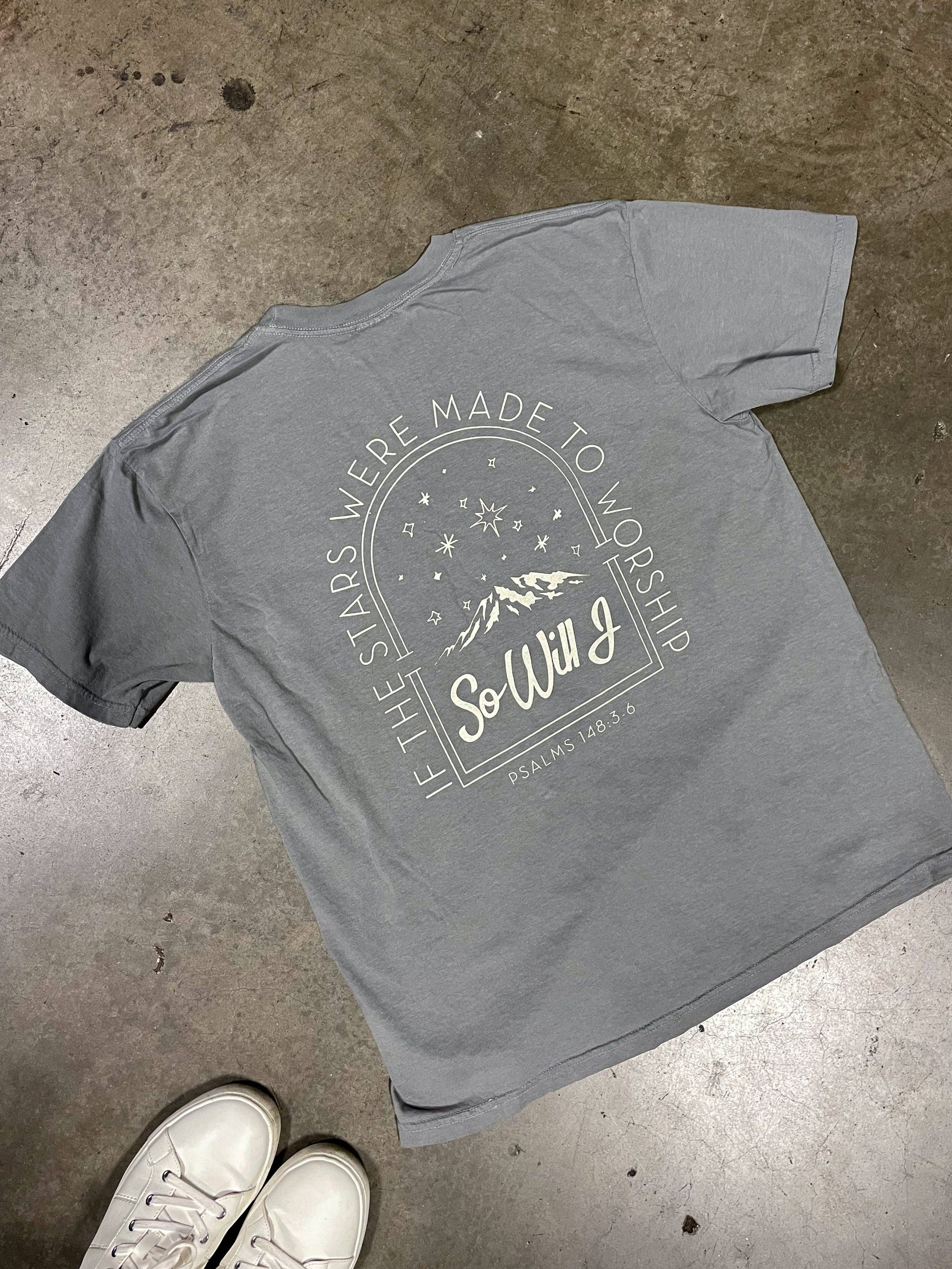 If the Stars Were Made to Worship Graphic Tee, Feathered Farmhouse