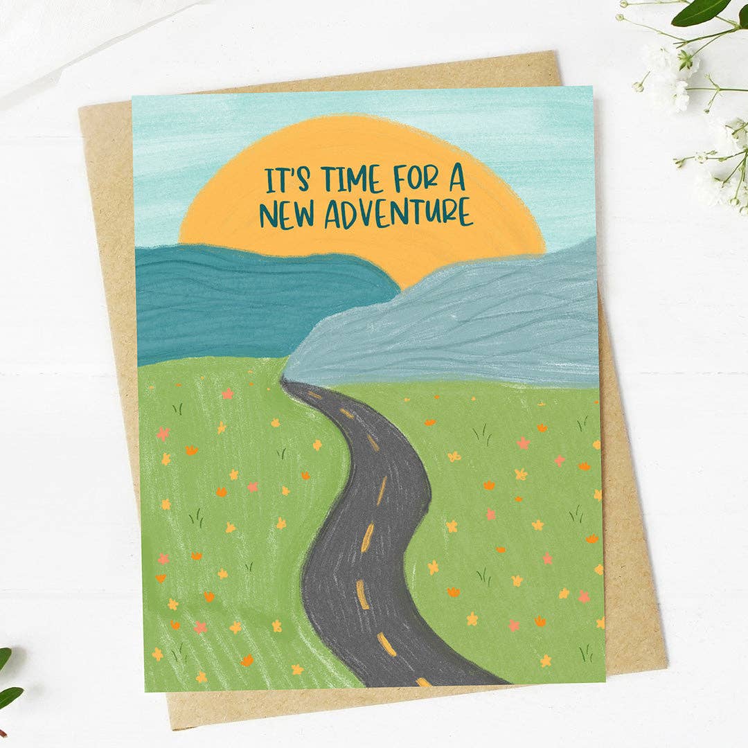 New Adventure Graduation Card, Feathered Farmhouse