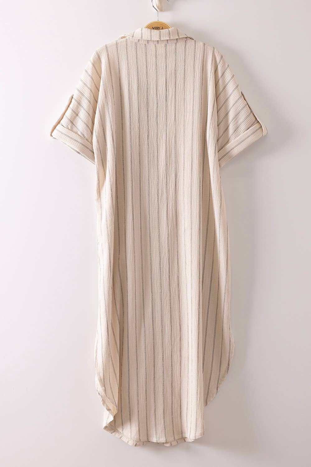 Striped Linen Button Down Dress, Feathered Farmhouse