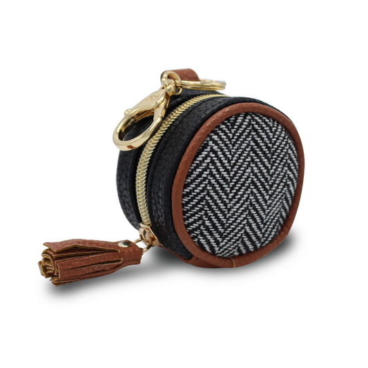 Coffee & Cream Diaper Bag Charm Pod Keychain, Feathered Farmhouse