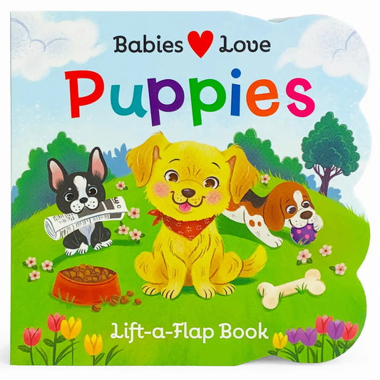 Puppies Lift-a-Flap Board Book, Feathered Farmhouse