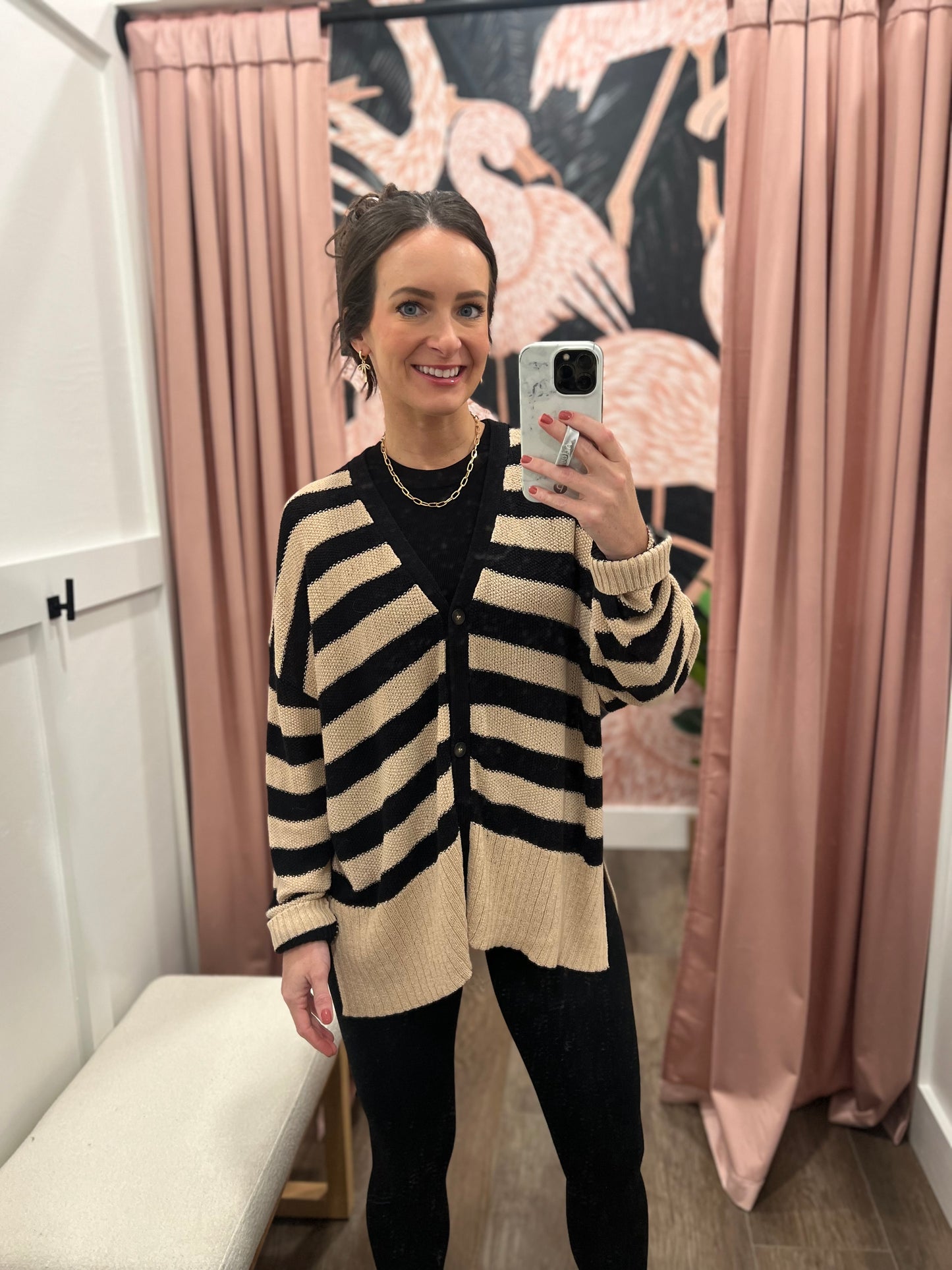 Logan Striped Cardigan