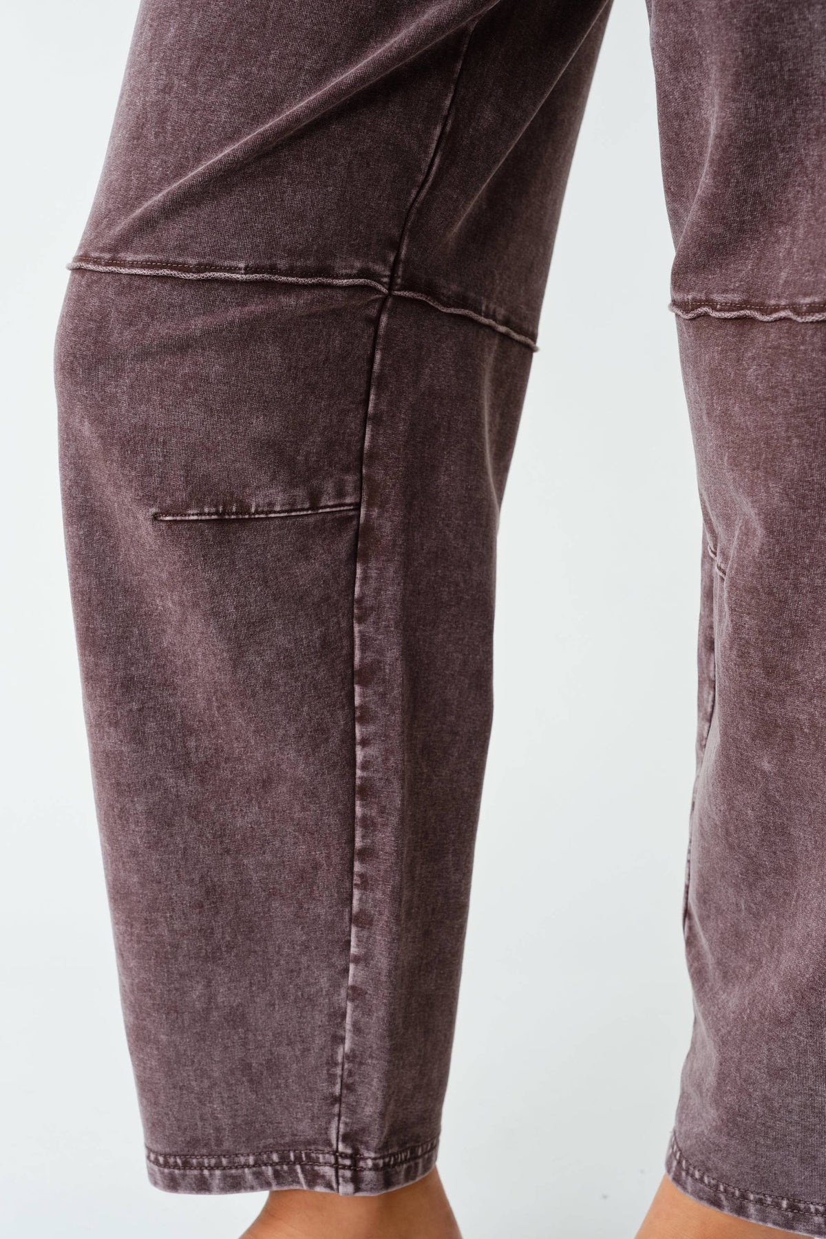 Tori Mineral Wash Cropped Straight Leg Pants, Feathered Farmhouse