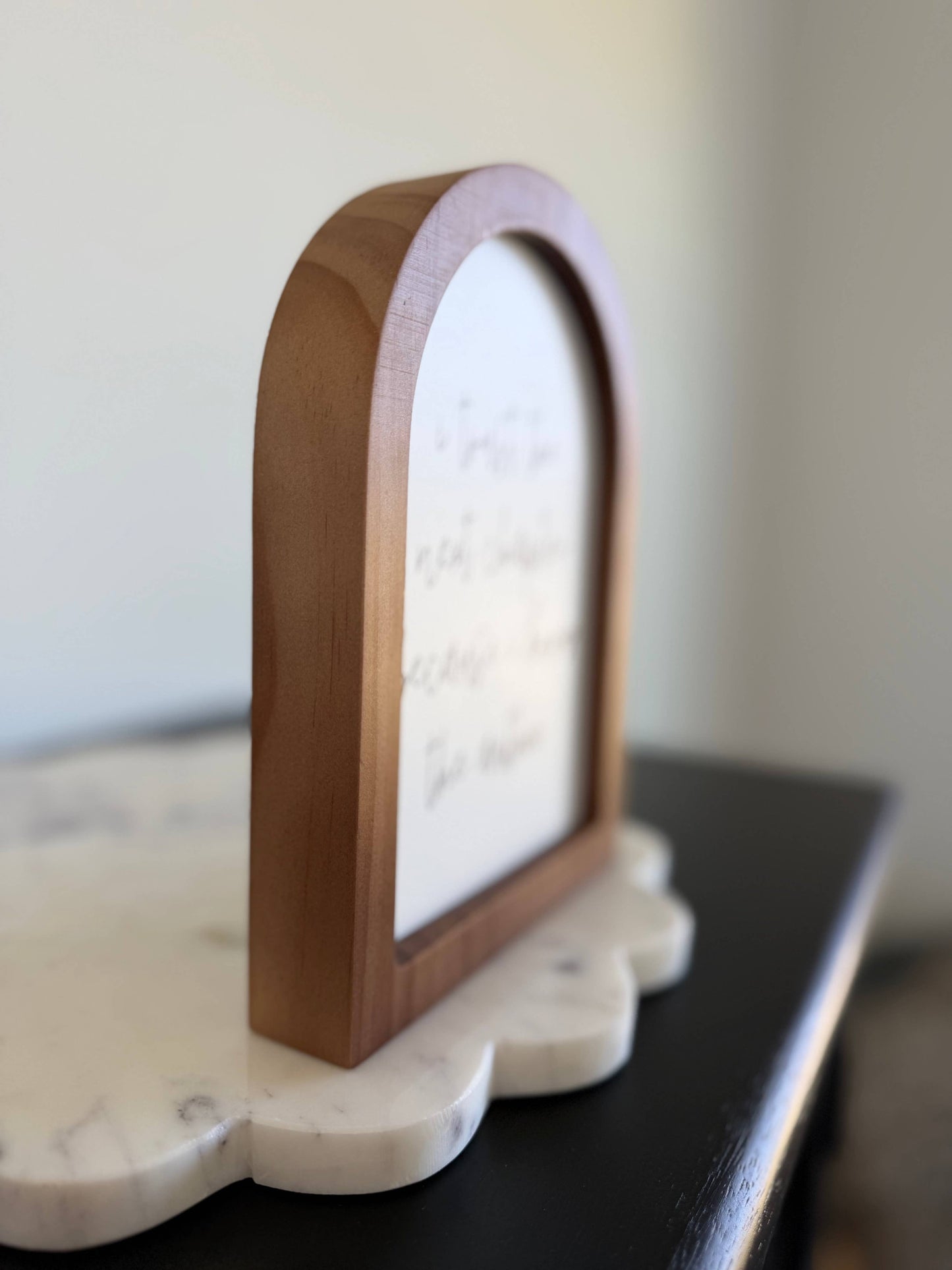Arch Wood Frame, Feathered Farmhouse