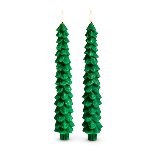 Green Tree Taper Candles, The Feathered Farmhouse