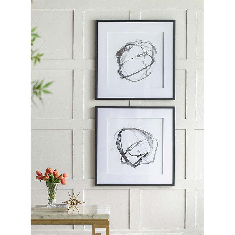 Black + White Abstract Wall Decor, The Feathered Farmhouse