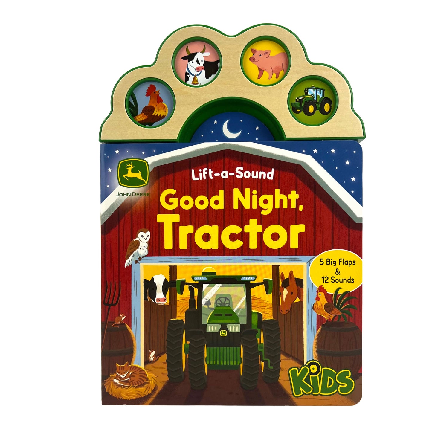 Good Night, Tractor – John Deere Lift-a-Flap Sound Book, Feathered Farmhouse