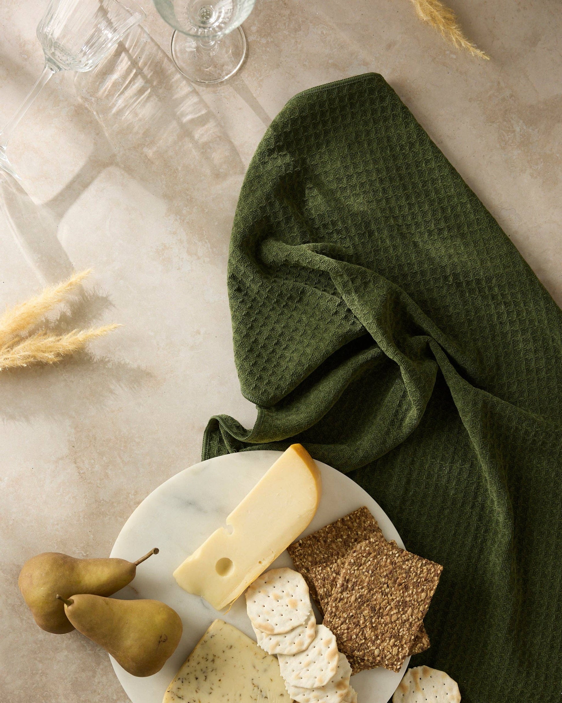 Matcha Truffle Hand Towel, Feathered Farmhouse