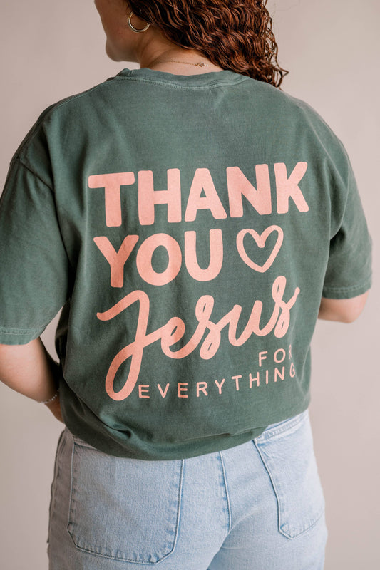 Thank You Jesus Tee, Feathered Farmhouse