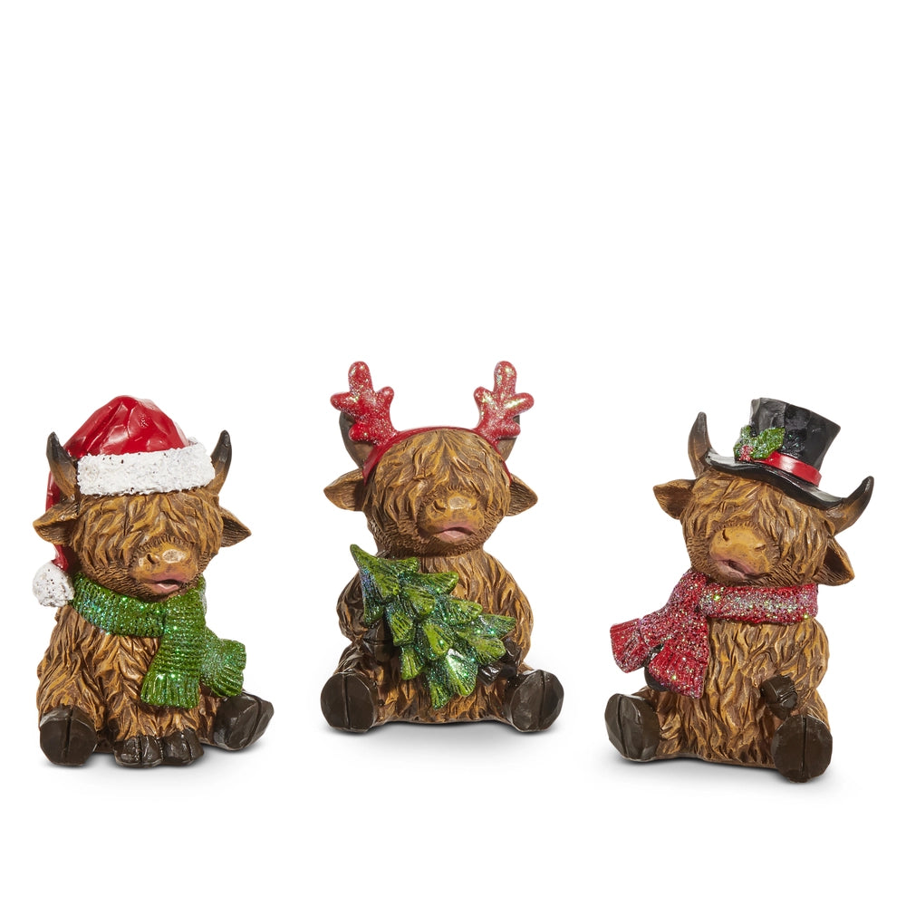 Highland Cow Ornament, Feathered Farmhouse
