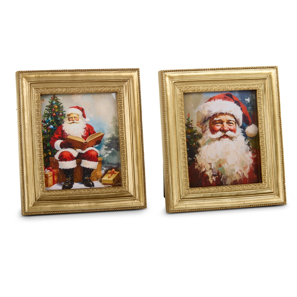 Kris Kringle's Portrait Mini Framed Print, Feathered Farmhouse