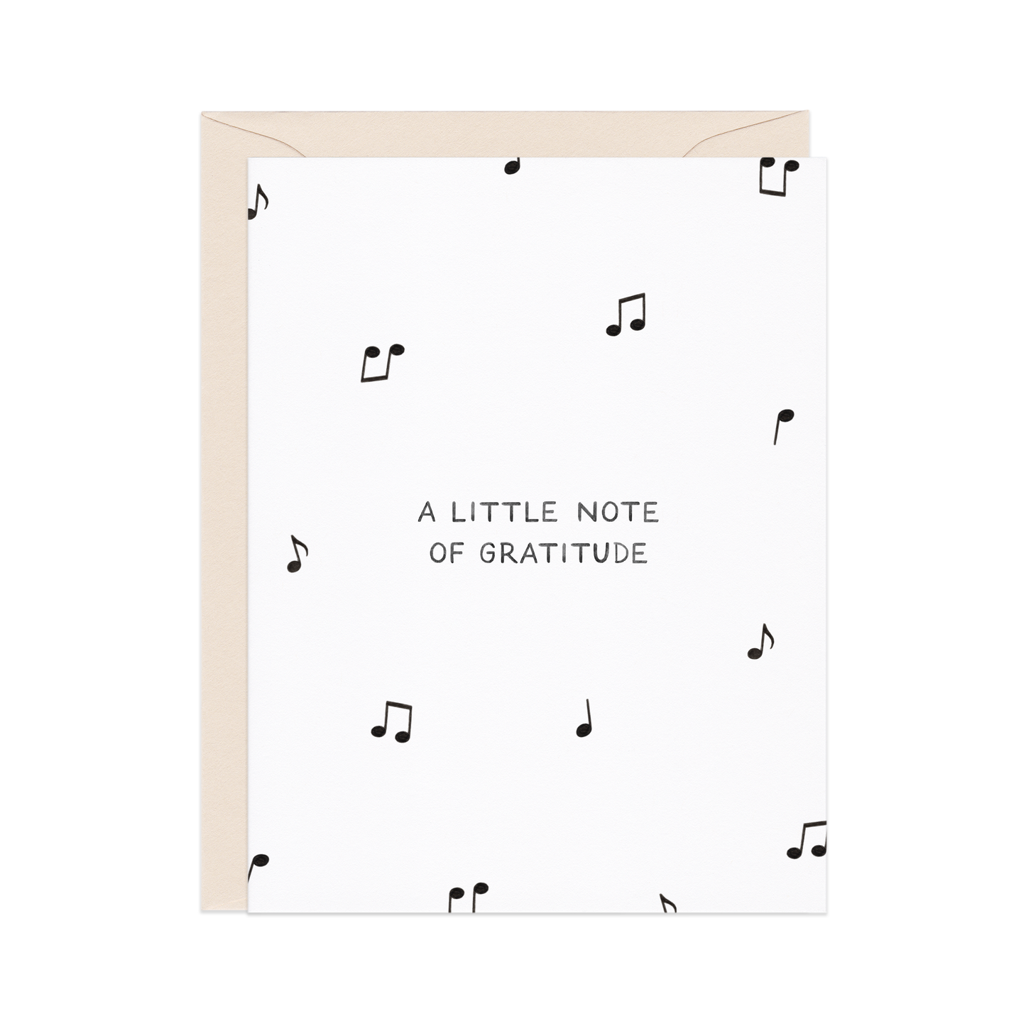 A Little Note Of Gratitude Thank You Card, Feathered Farmhouse