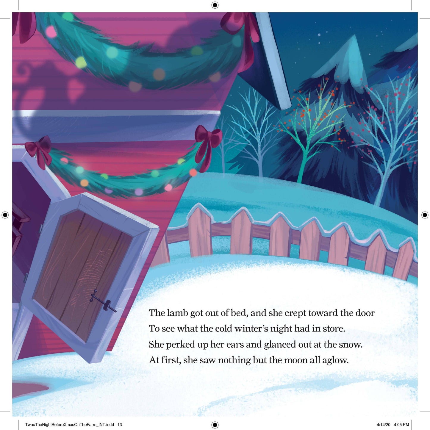 'Twas the Night Before Christmas on the Farm, Feathered Farmhouse