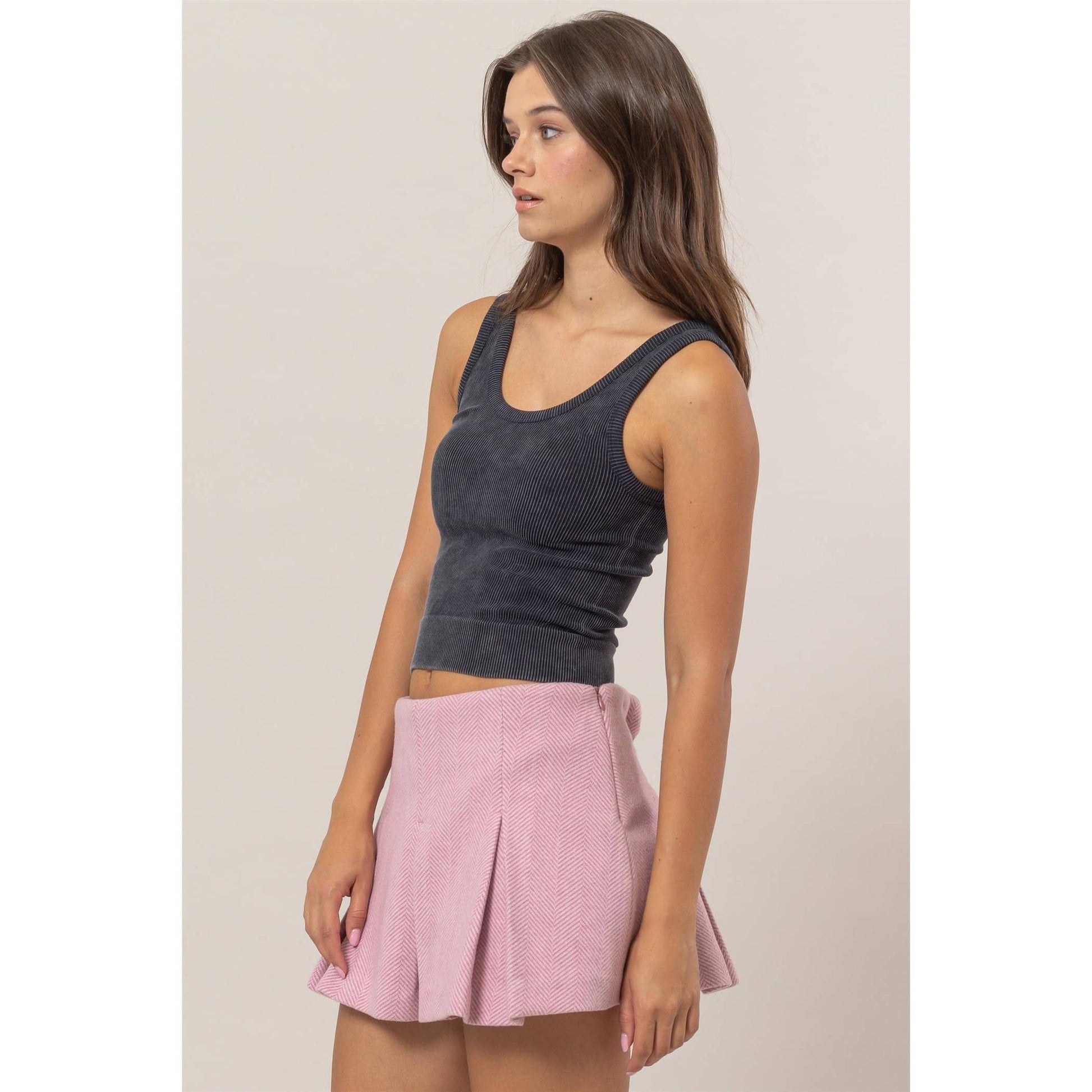 Washed Seamless Tank Top, Feathered Farmhouse