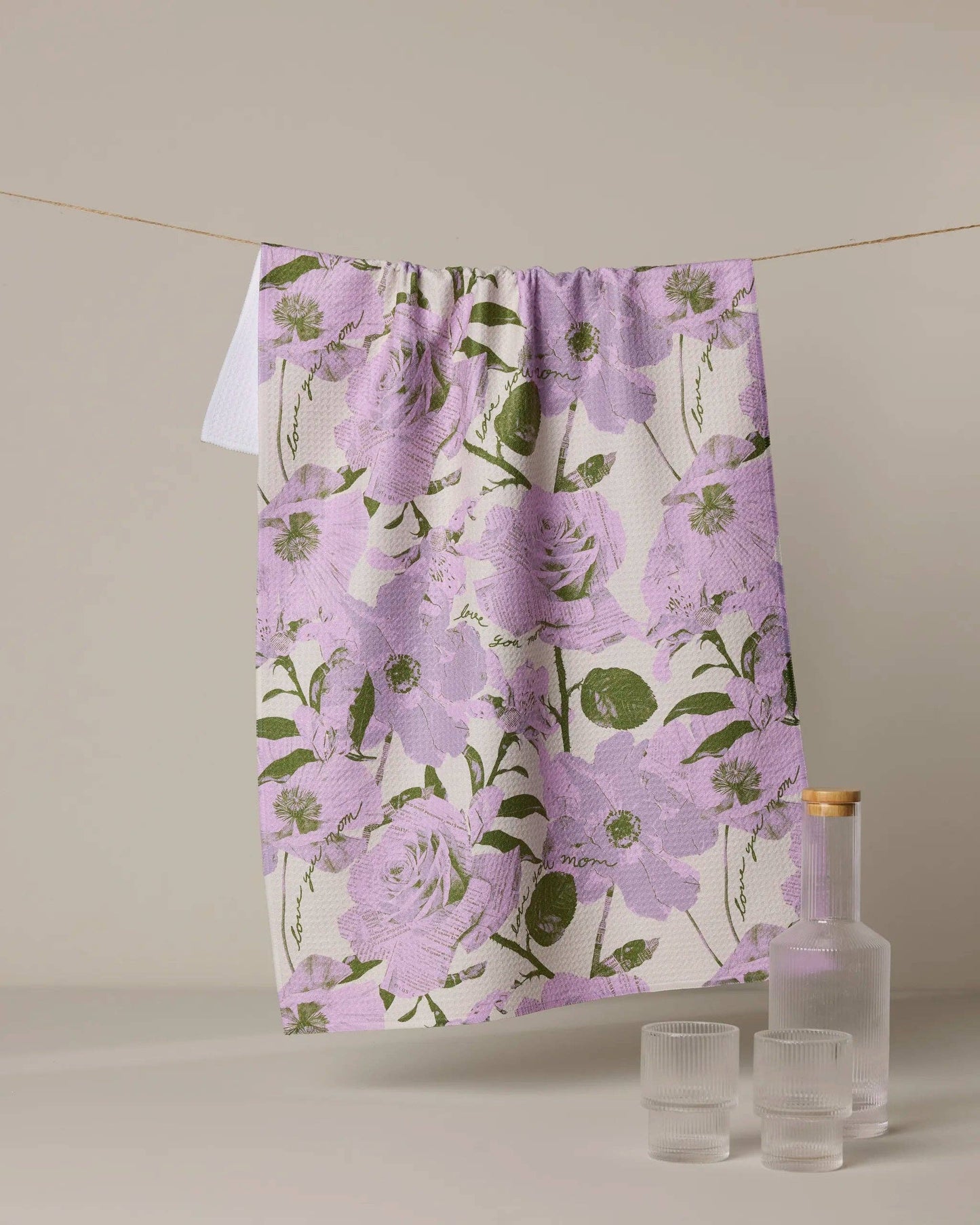 Love U Forever Tea Towel, Feathered Farmhouse