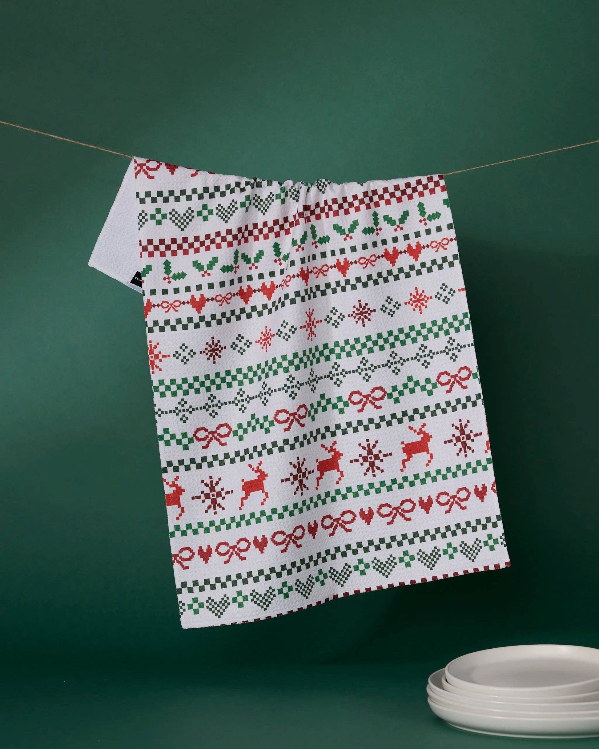 Ugly Sweater Day Tea Towel, Feathered Farmhouse