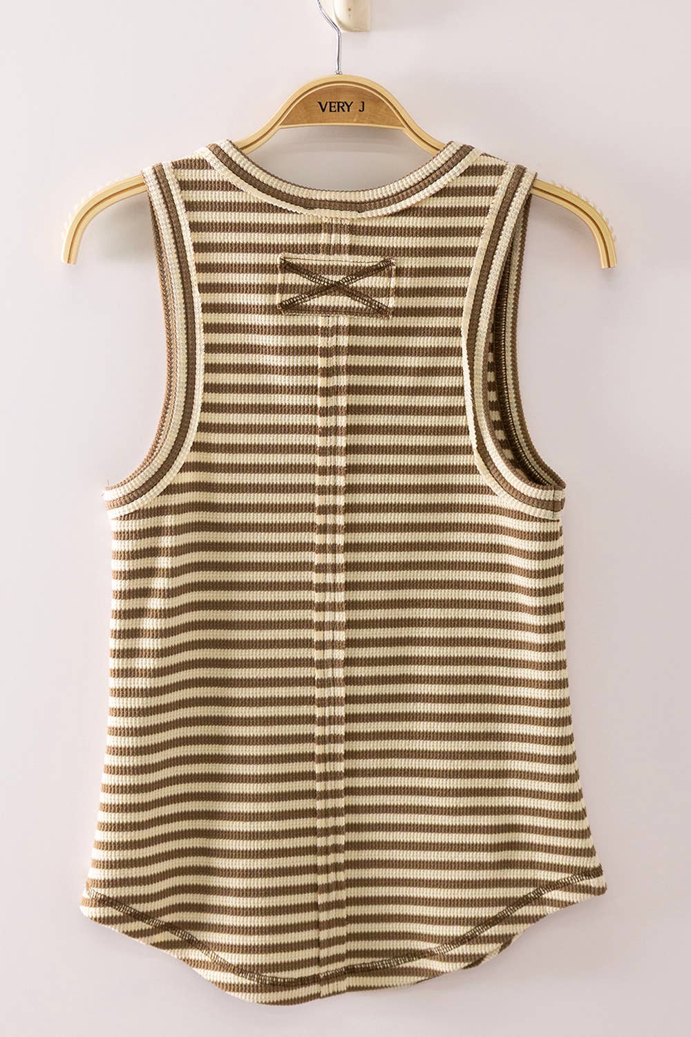 Fitted Knit Tank Top, Feathered Farmhouse