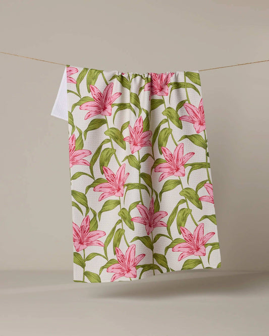 Mother Lily Tea Towel, Feathered Farmhouse