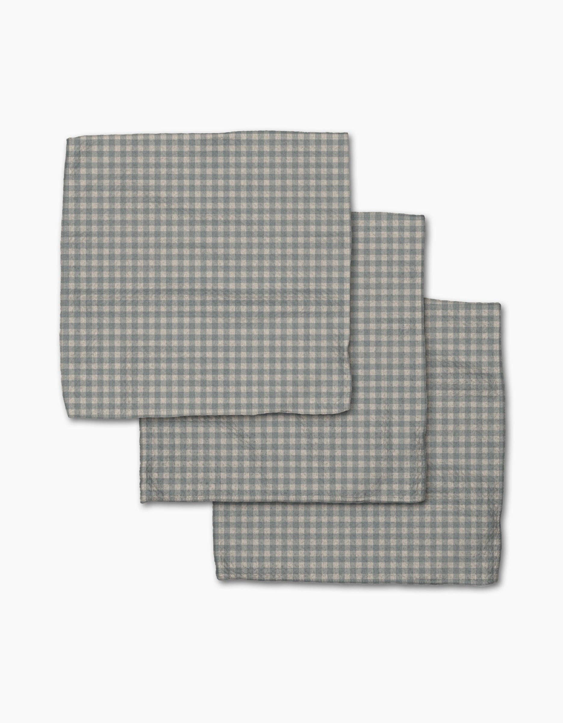 Tidepool Check Dishcloths, Feathered Farmhouse