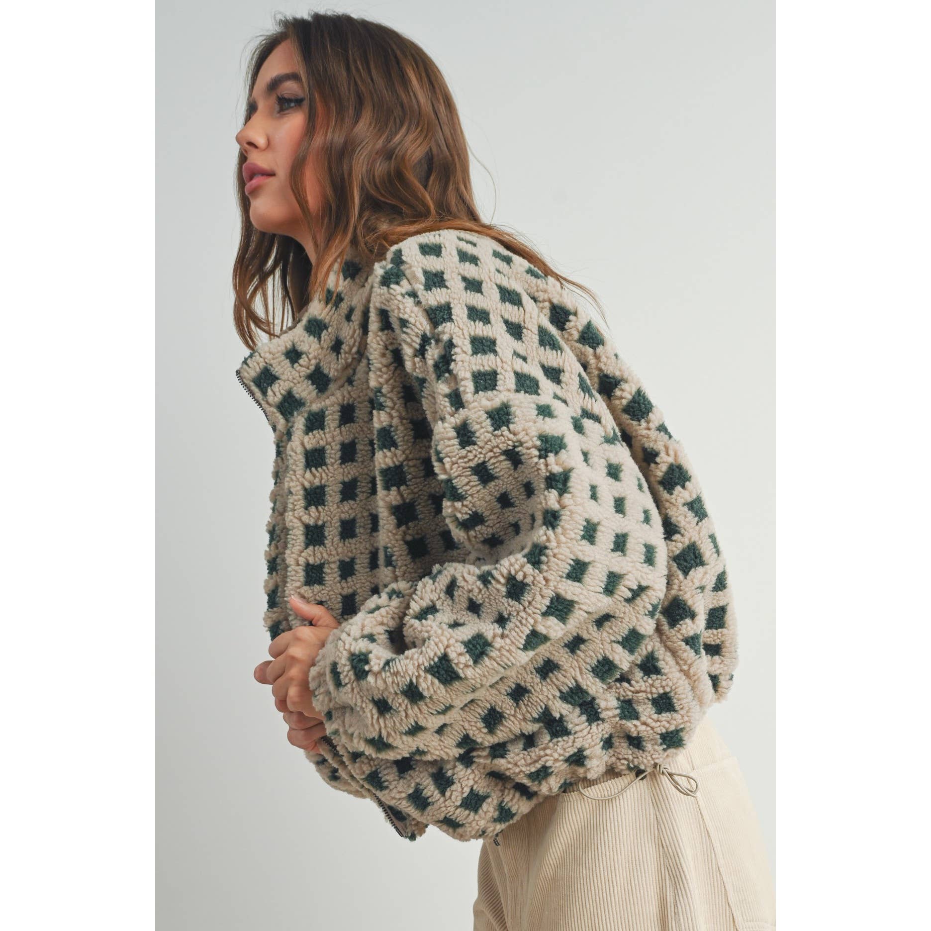 Fuzzy Sherpa Jacket, Feathered Farmhouse