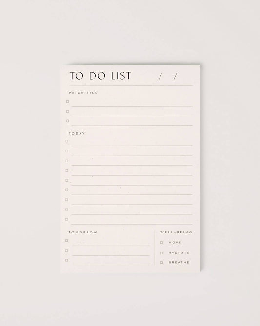 To Do List Pad, Feathered Farmhouse