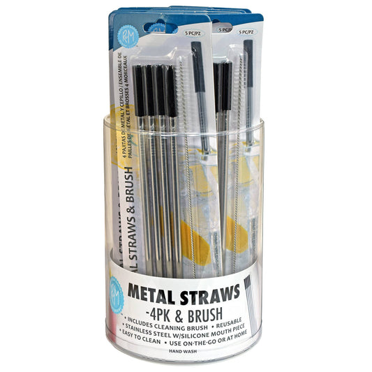 Metal Straw Pack, Feathered Farmhouse