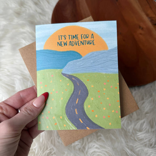 New Adventure Graduation Card, Feathered Farmhouse