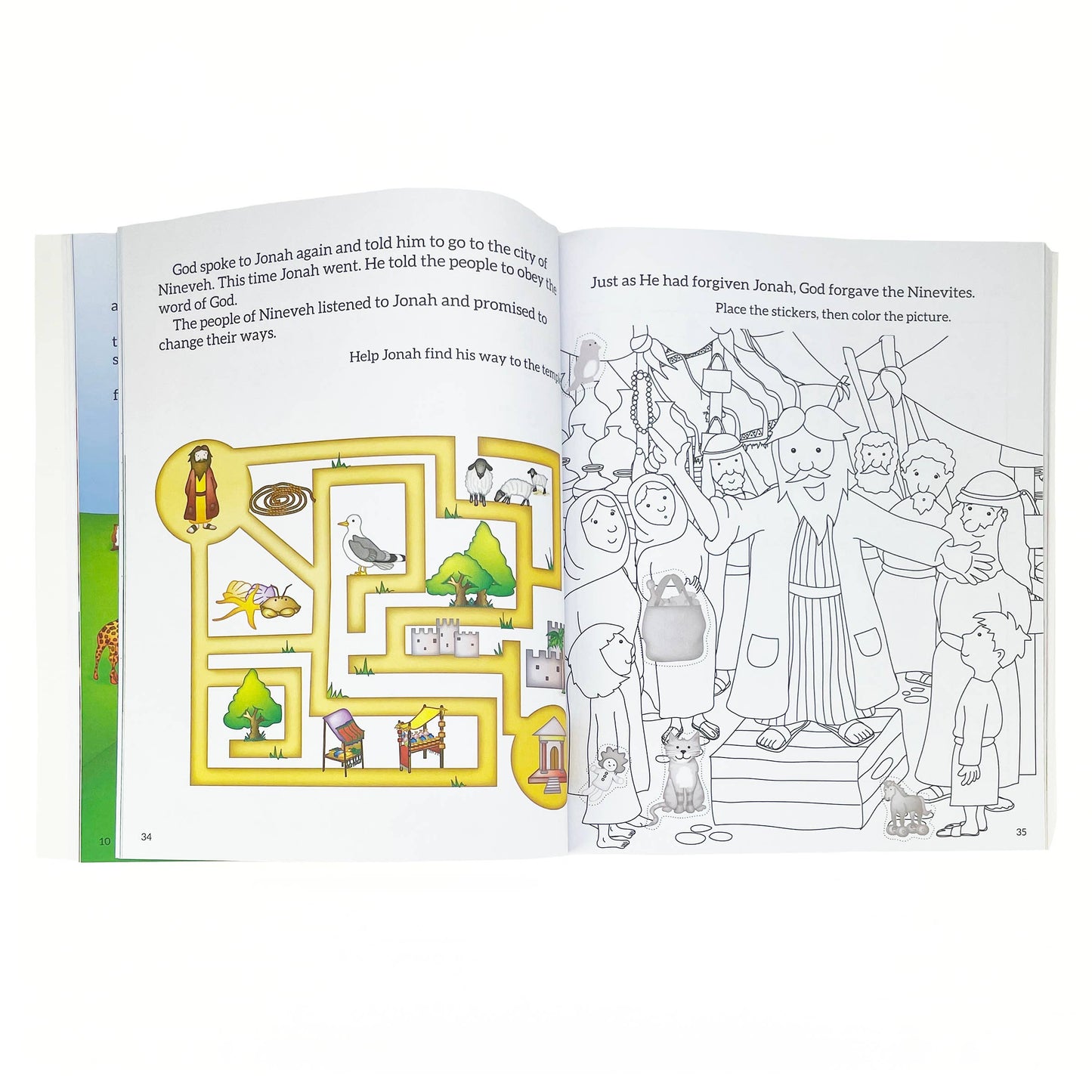 Bible Story and Activity Book for Kids, The Feathered Farmhouse