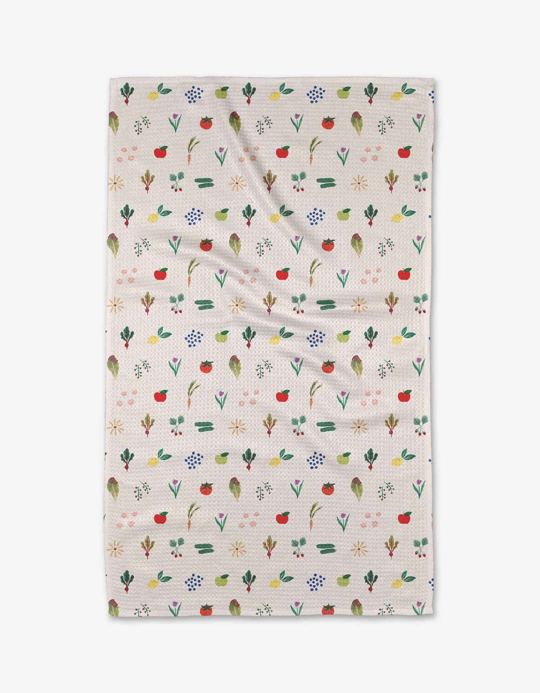 Fresh Produce Geometry Tea Towel