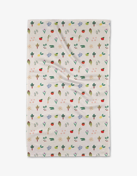 Fresh Produce Geometry Tea Towel