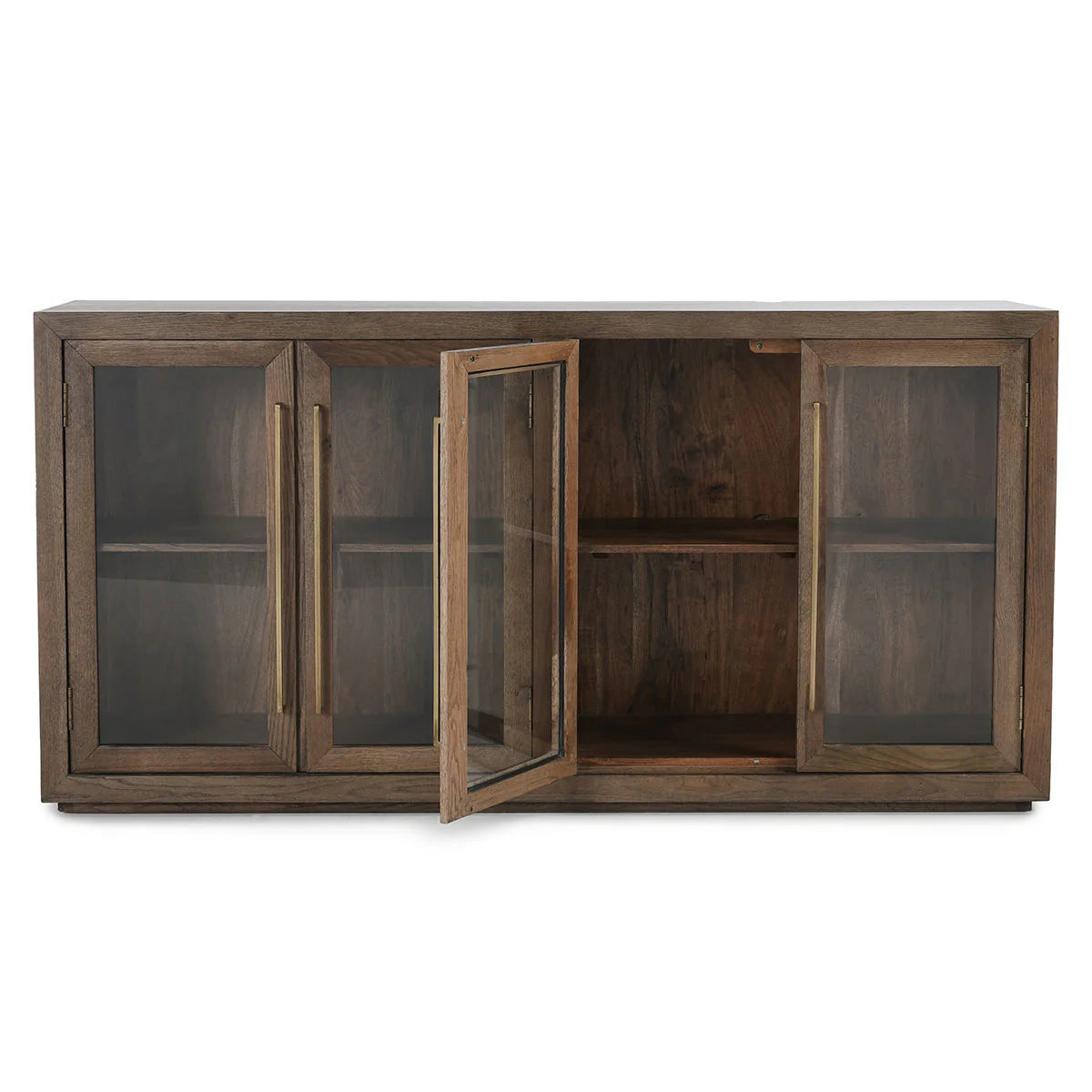 Bradley Solid Wood Cabinet, Feathered Farmhouse
