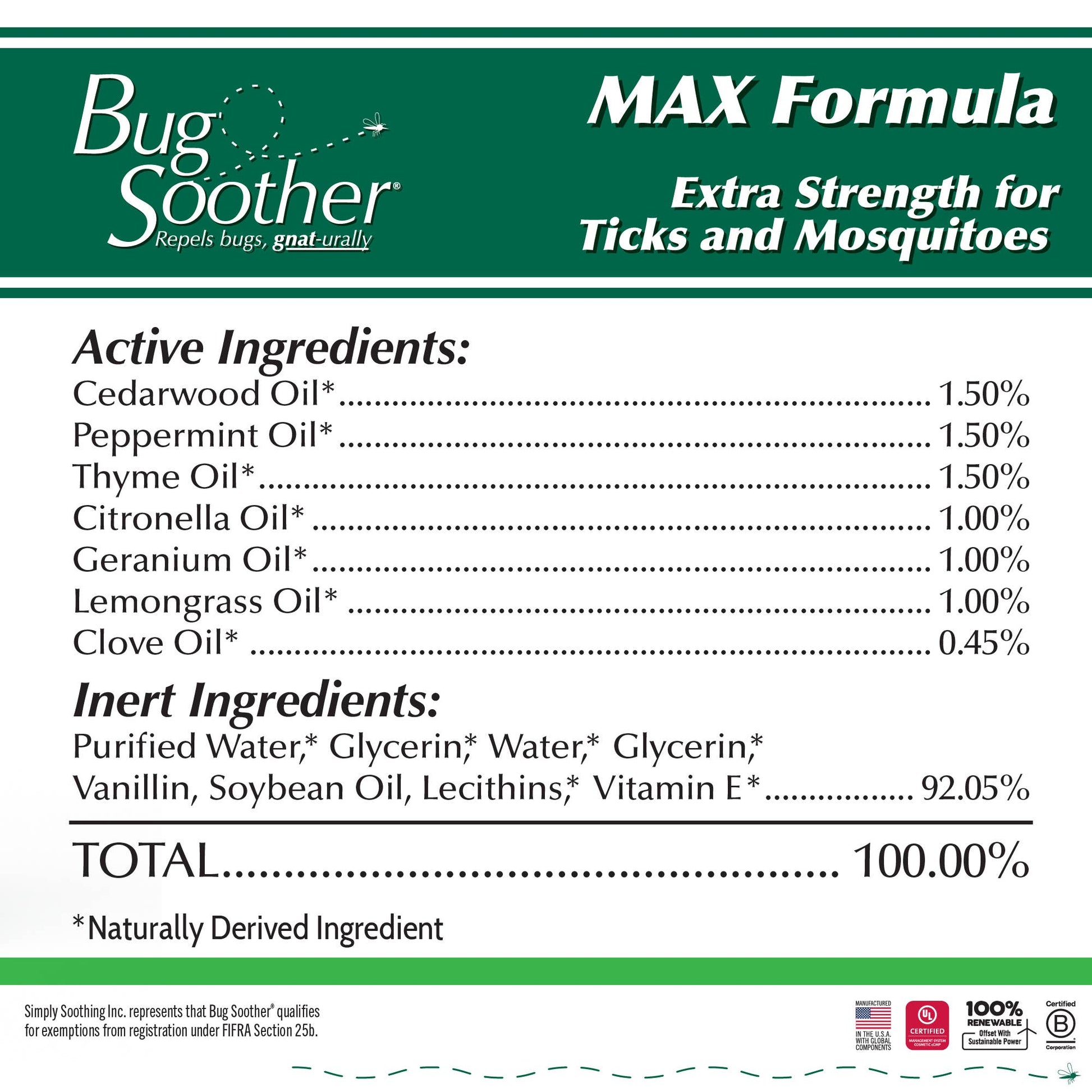 Bug Soother MAX Tick & Mosquito Repellent, Feathered Farmhouse