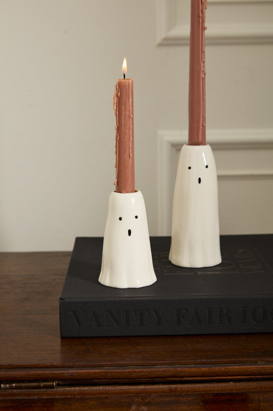 Phantom Ghost Candleholder, Feathered Farmhouse