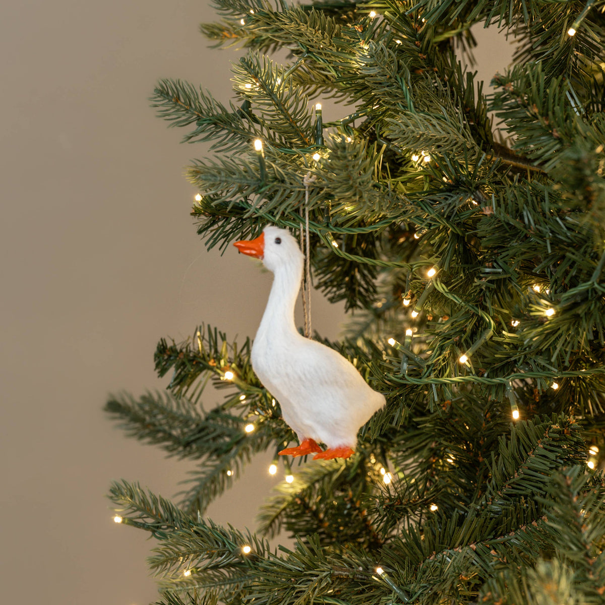 Standing Goose Ornament, Feathered Farmhouse
