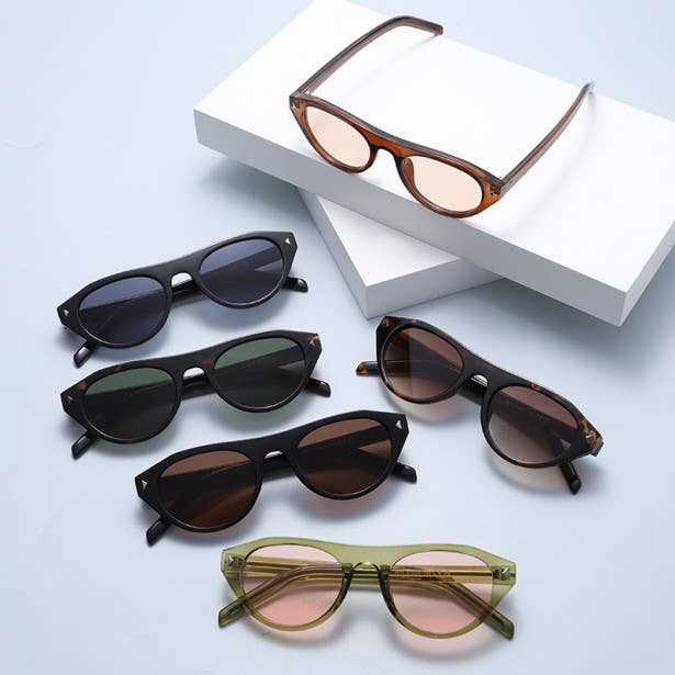 Retro Acetate Frame Sunglasses, Feathered Farmhouse