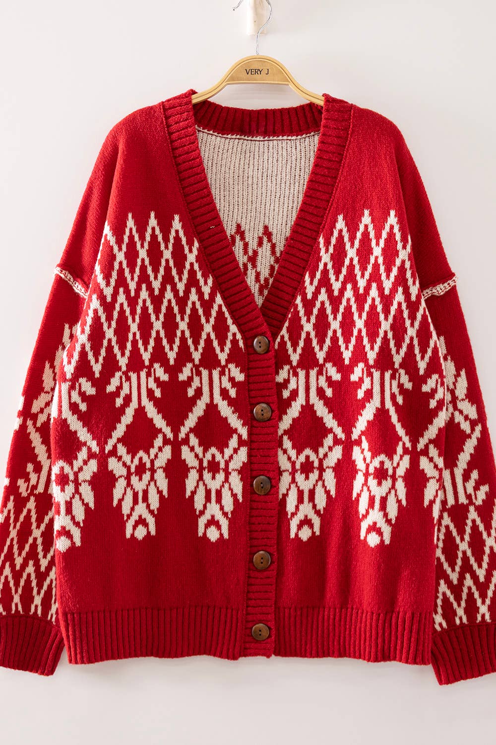 Winter Lodge Jacquard Cardigan, Feathered Farmhouse
