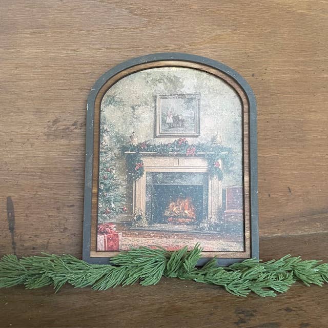 Victorian Fireplace Arch, Feathered Farmhouse