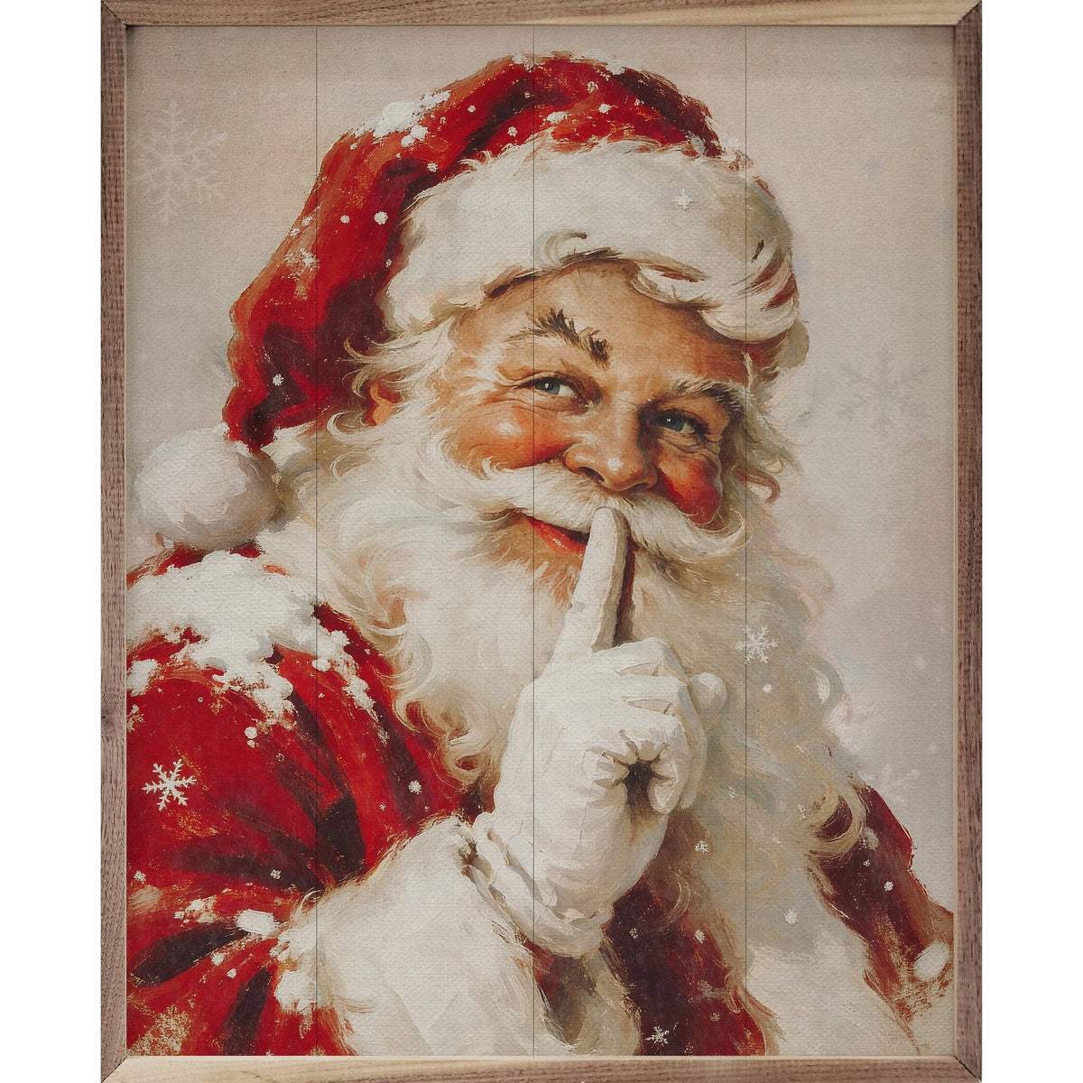 Santa Claus Art, Feathered Farmhouse