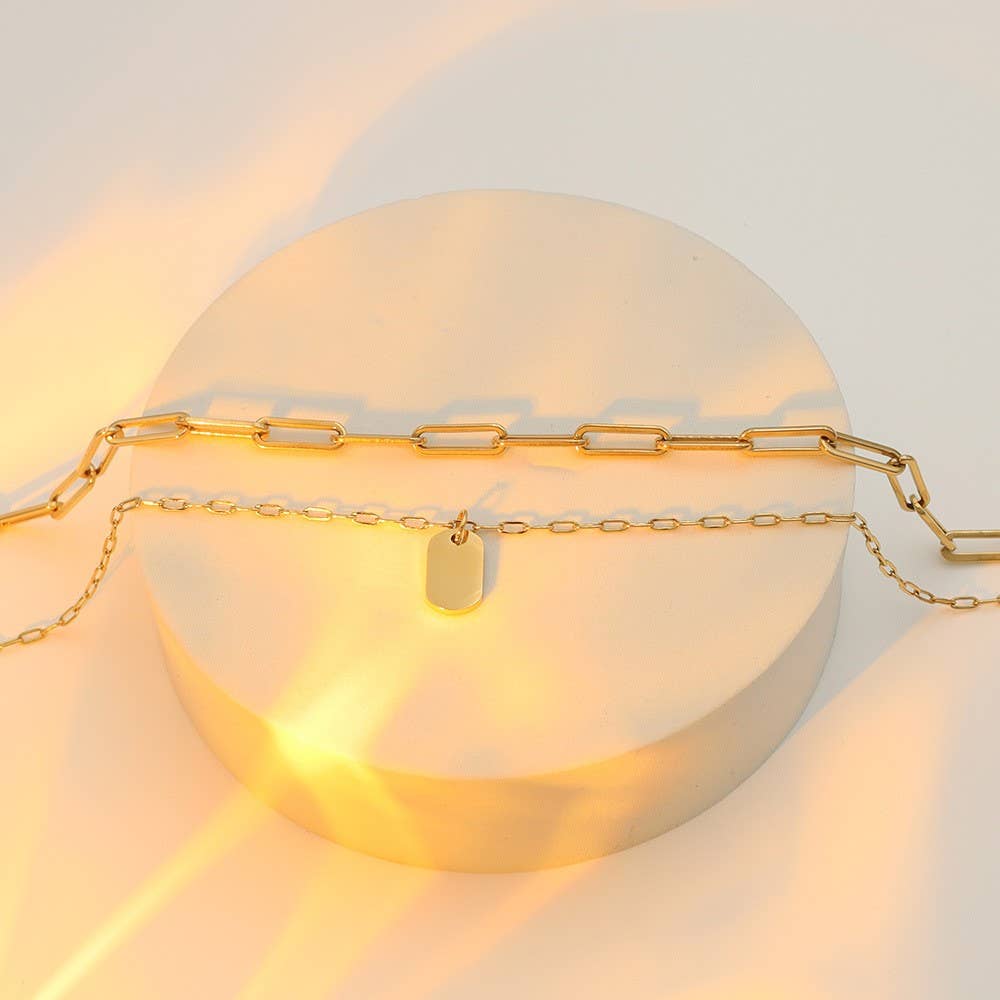 [韓国人気ジュエリー] nff layered leather necklace Garden of Eden - 【残りわずか】Twist Curve Leather Necklace