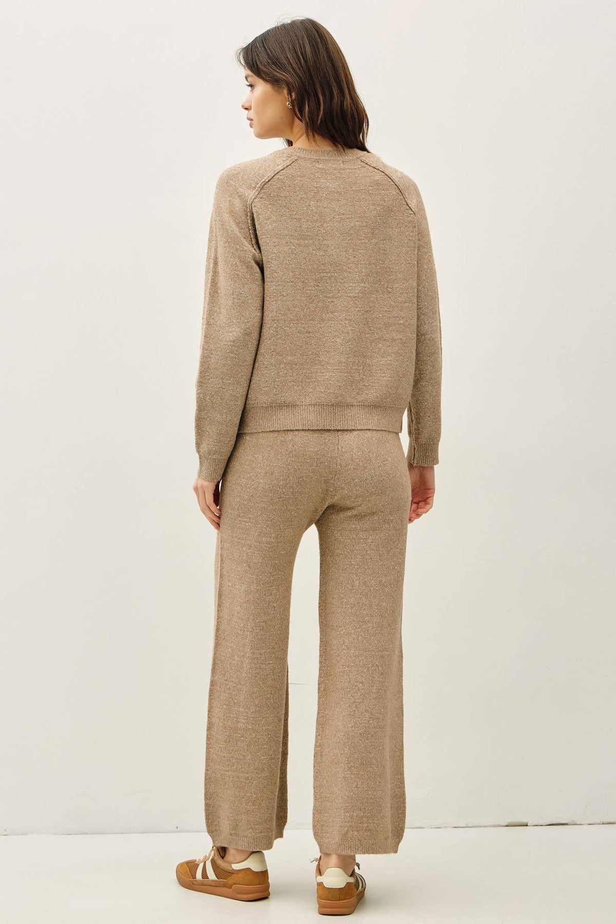 Latte Alpine Ultra Cozy Henley Sweater Top, Feathered Farmhouse