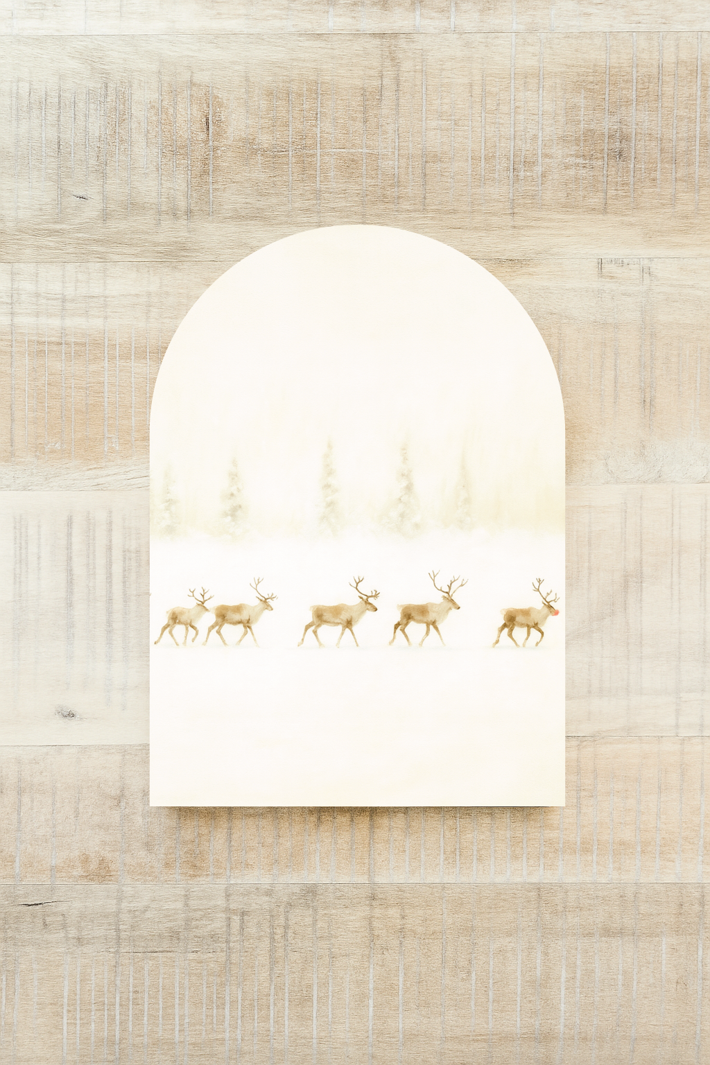 Reindeer Lineup Arch, Feathered Farmhouse