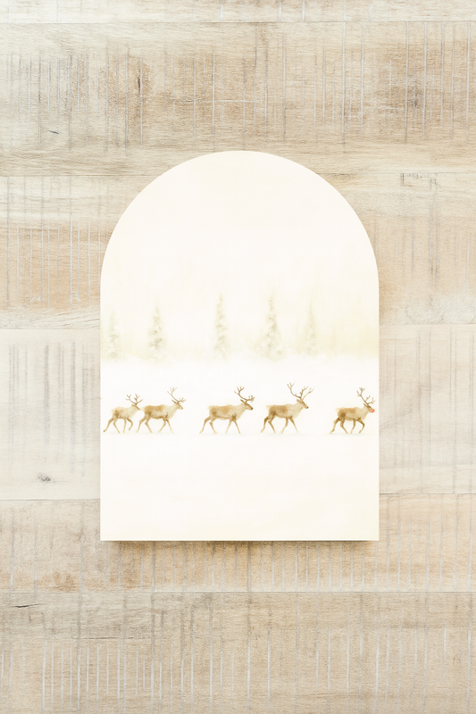 Reindeer Lineup Arch, Feathered Farmhouse