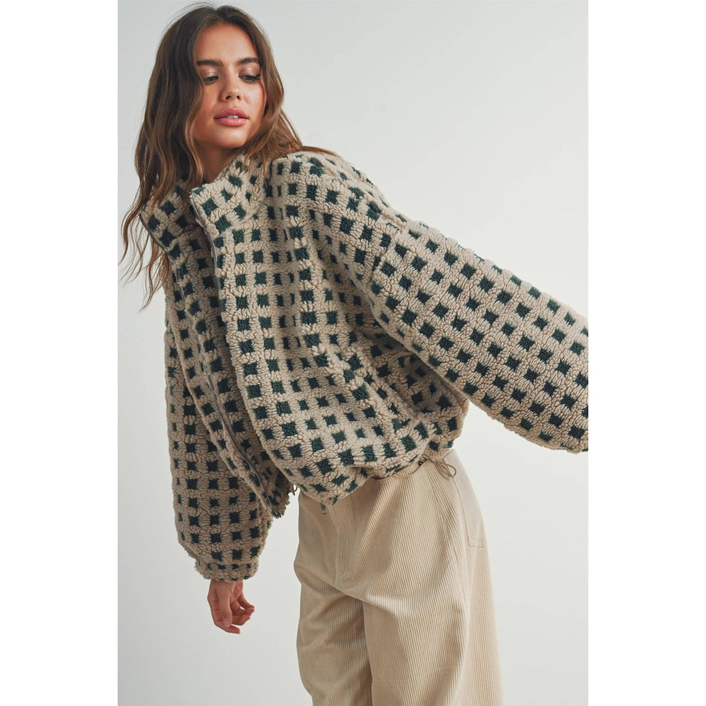 Fuzzy Sherpa Jacket, Feathered Farmhouse