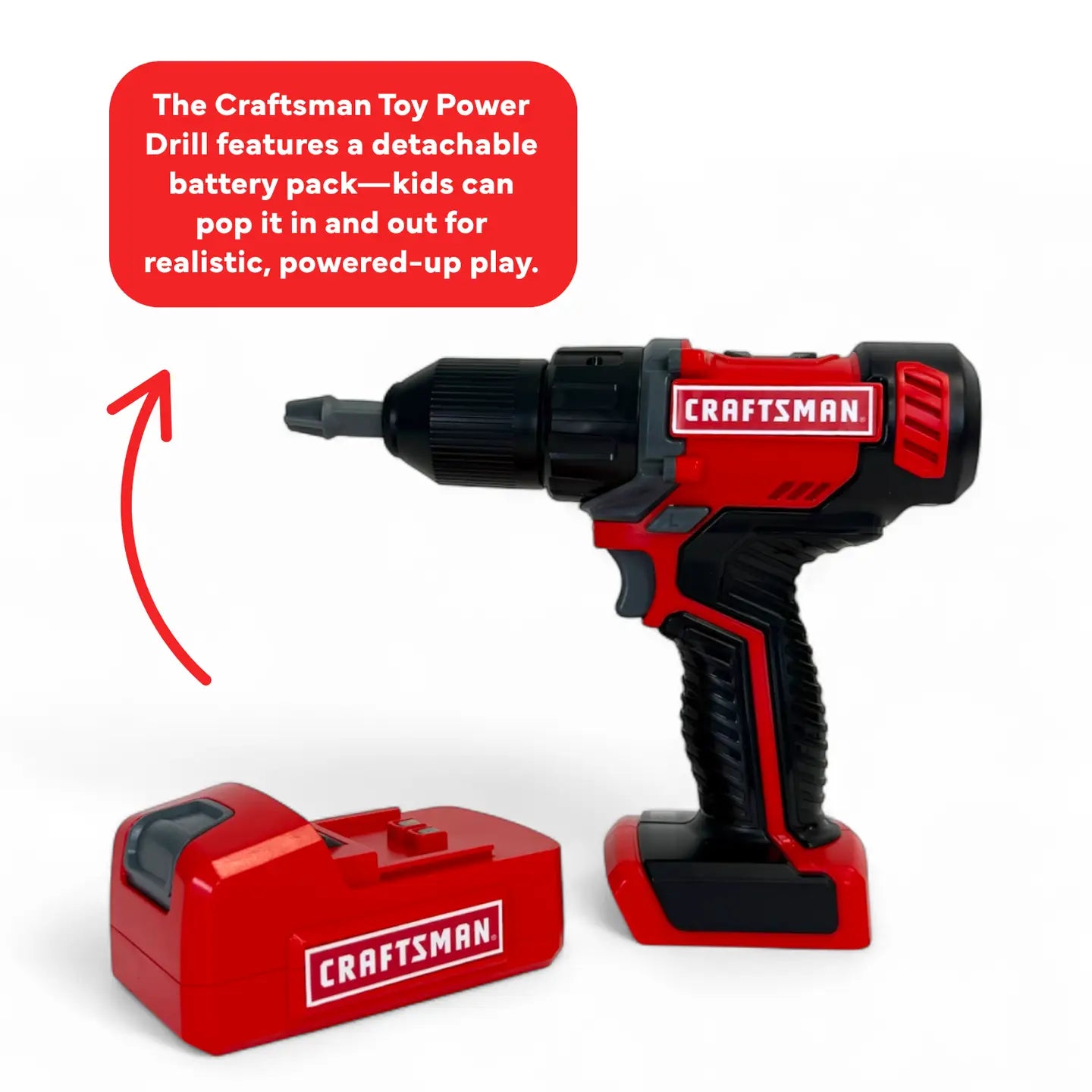 Craftsman Battery Operated Power Drill, Feathered Farmhouse